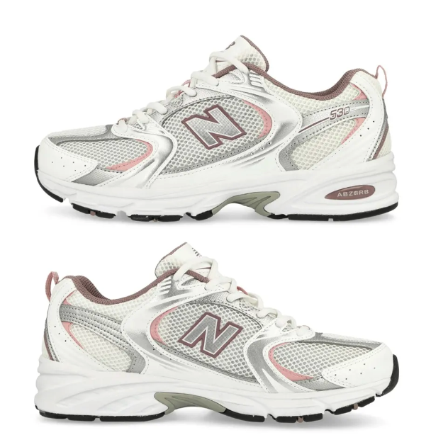 New Balance 530 White Silver Pink MR530SGC | eBay
