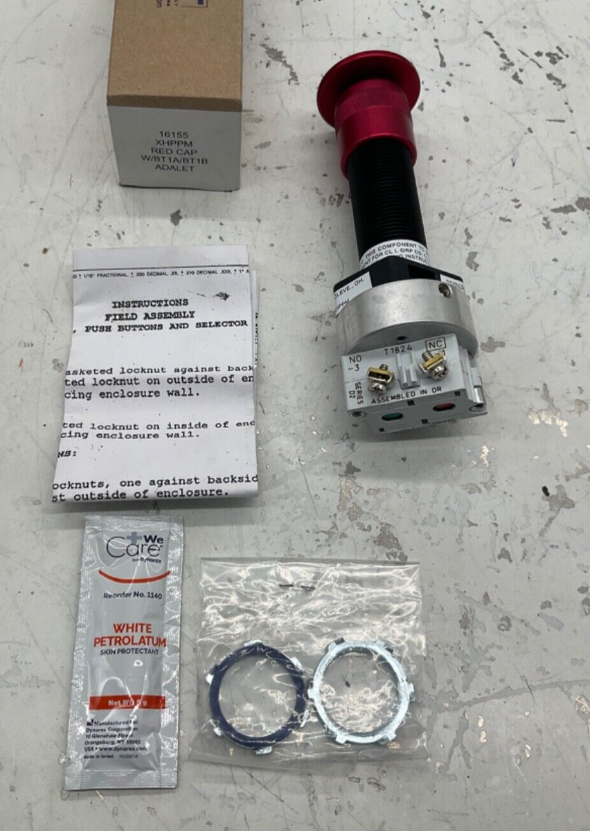 NEW ADALET XHPPM RED CAP PUSHBUTTON PILOT DEVICE | eBay
