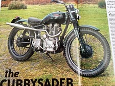 ROYAL ENFIELD CRUSADER CURRYSADER MOTORCYCLE MAGAZINE ARTICLE