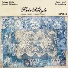 Vintage Floral Lace A5 Scrapbook Card Journal Craft Paper