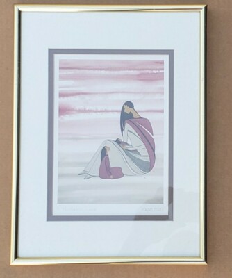 Vintage & Hand Signed Ioyan Mani A MOTHER'S LOVE Maxine Noel