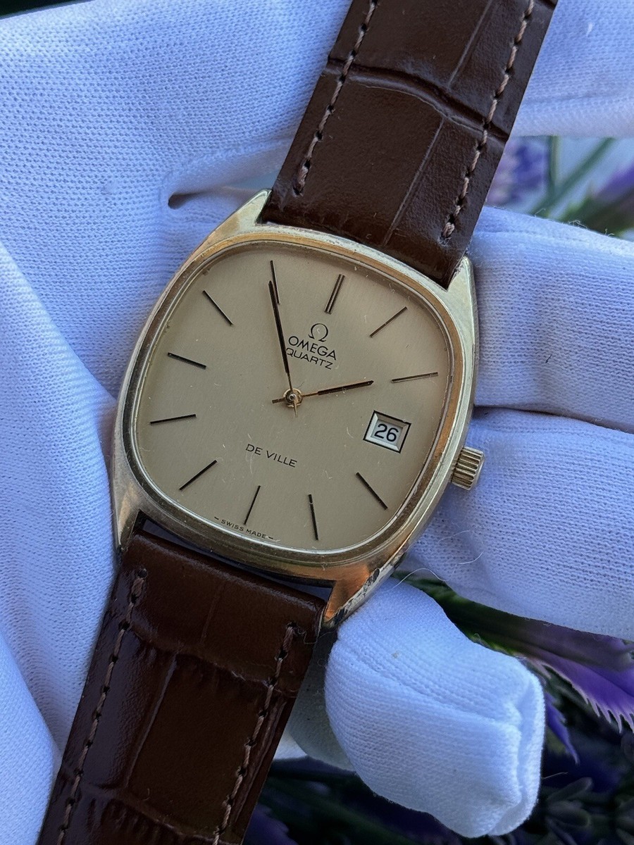 Vintage Omega De Ville Quartz Cal.1325 Mens 34mm Swiss Made Vintage Omega De Ville Quartz Cal.1325 Mens 34mm Swiss Made