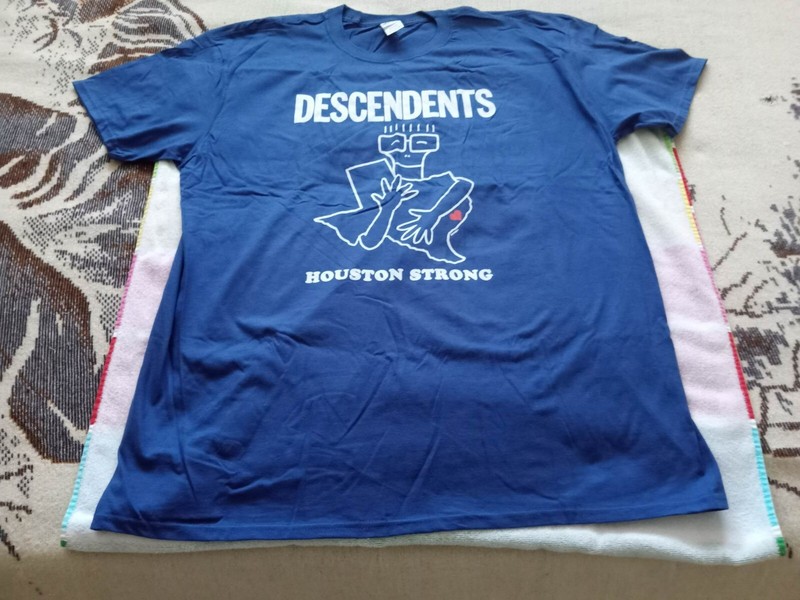 DESCENDENTS HOUSTON STRONG 2017 XXL new shirt punk ALL SST BLACK FLAG kbd 