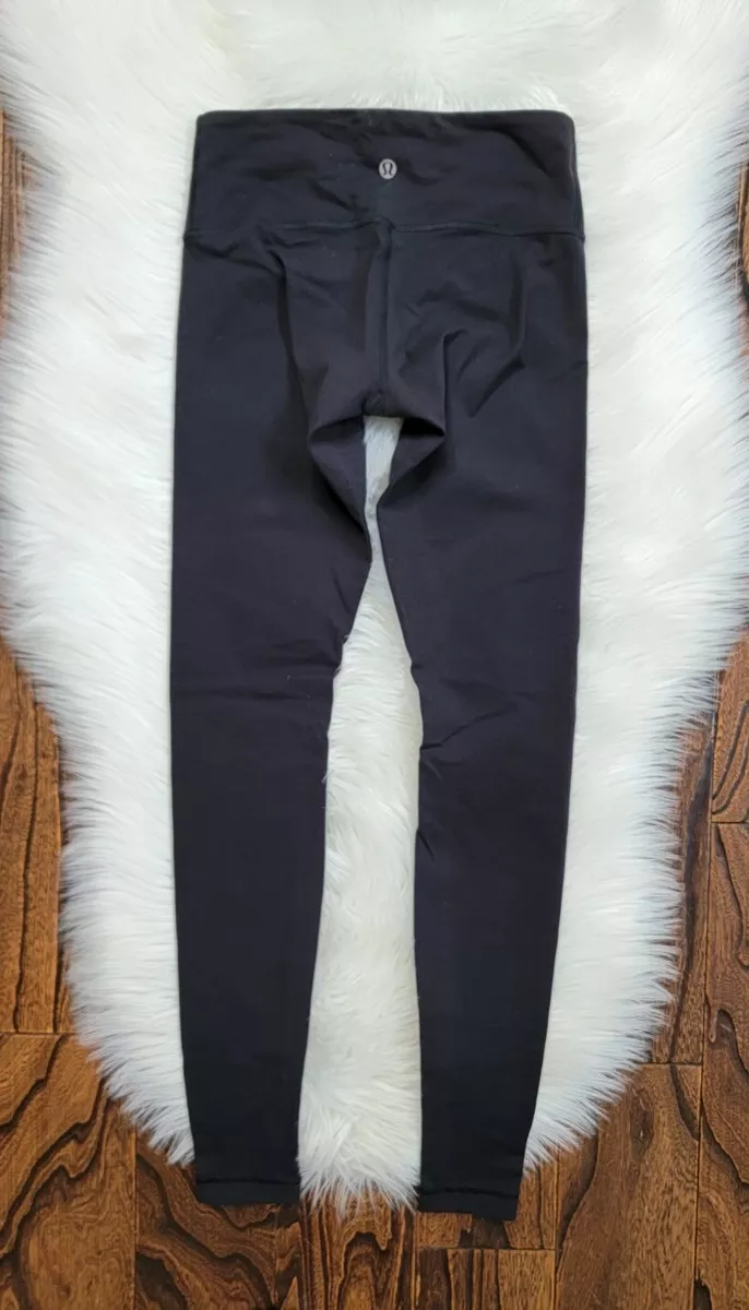 LULULEMON Wunder Under Full Length Leggings Size 2 BLACK 29 Inseam