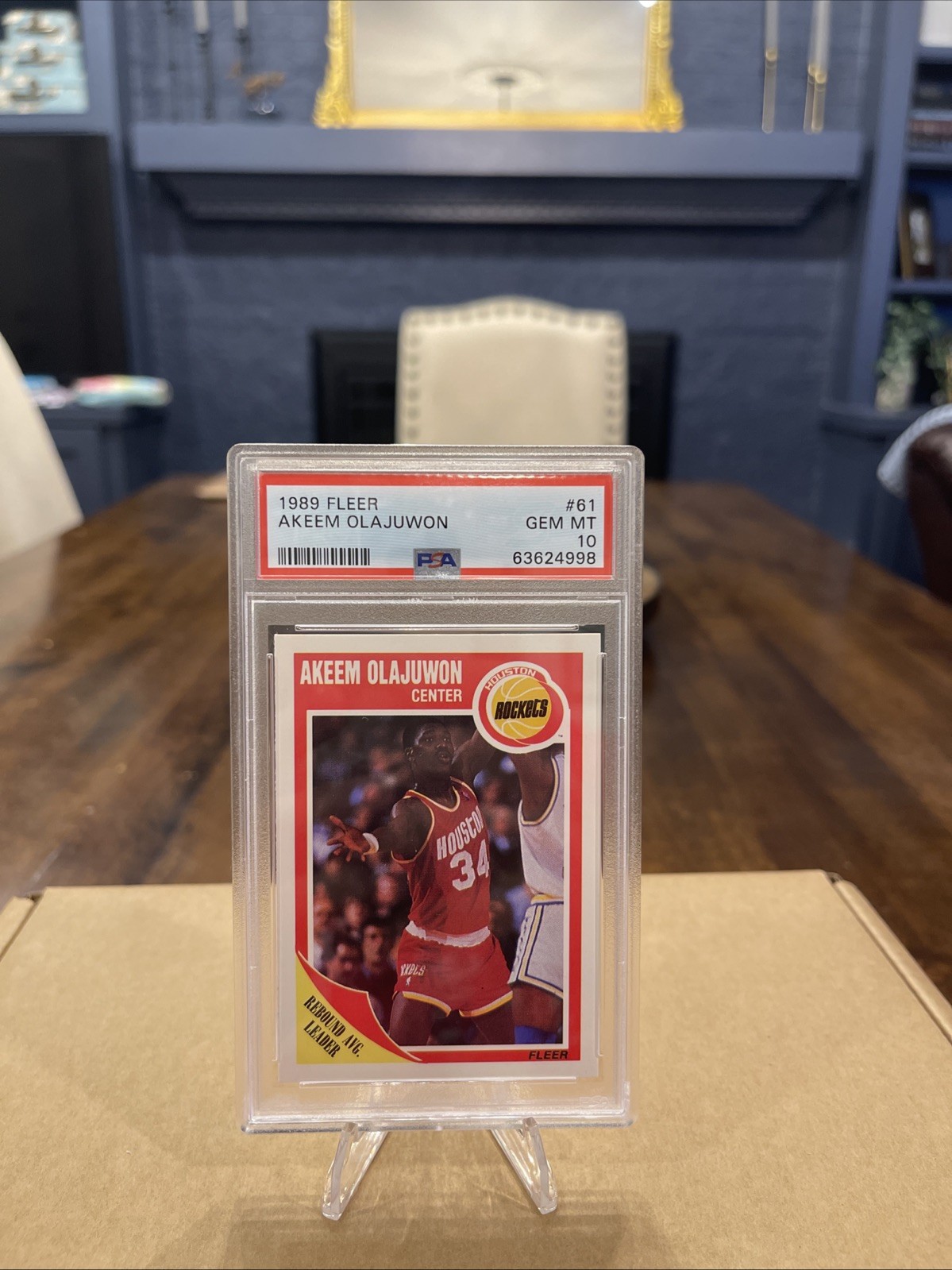 1989 Fleer - Hakeem Olajuwon #61 PSA 10 Akeem