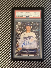 2024 Topps Chrome Sapphire Selections Yoshinobu Yamamoto Black /10 RC Auto