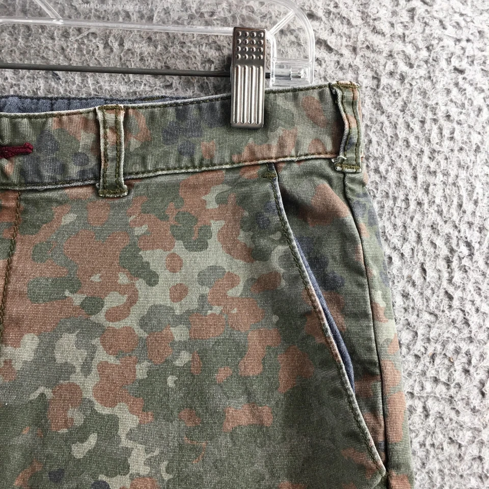 Bullhead Denim Co Pantalones Camuflados Calce Ajustado Pierna Recta Para Hombre 31x32 Verde tiro Medio Foto 4 de 4