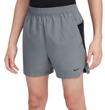 Nike Boys Multi Tech Gray Training Shorts Size XS 7-8 yrs Brand New