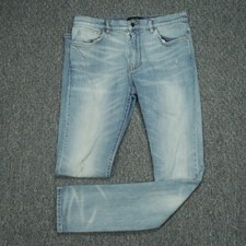 Amiri Jeans Mens 33x34 Light Blue 5 Pocket Denim Stretch *