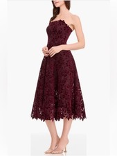 New Dress The Population Kailyn Strapless Lace Cocktail Dress Size Medium