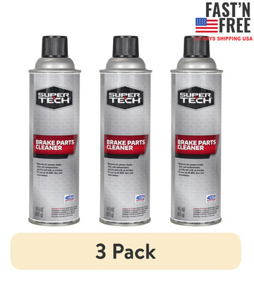 (3 pack) Super Tech Brake Parts Cleaner, 14.5 oz