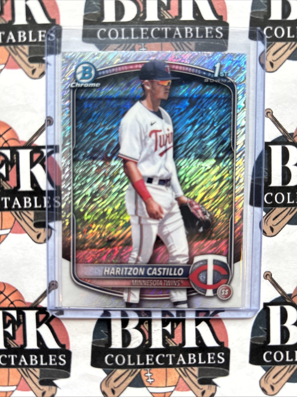 2025 Bowman Chrome - Prospects Haritzon Castillo #BCP-161 Shimmer Refractor (RC)