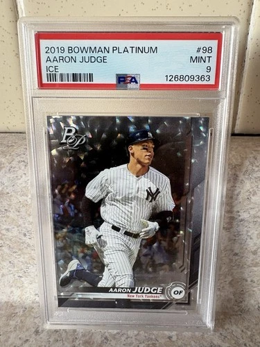 2019 Bowman Platinum - Aaron Judge #98 Icy Foil New York Yankees PSA 9 Mint!🔥🔥