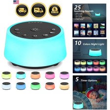 Sound Machine with Night Light Soothing Sounds White Noise Sleep Machine