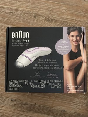 Braun Silk-expert Pro 3 IPL Hair Removal Device Senso Adapt for