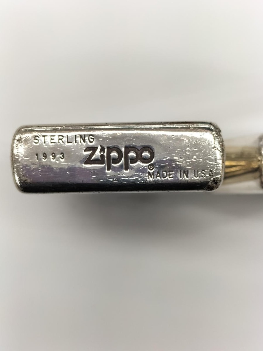 Vintage STERLING Zippo 1993 Plain Sterling Silver Oil Lighter | eBay
