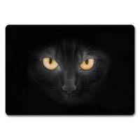 Katze Mit Gelben Augen FußMatte Randlos Mit Motiv FußMatte Fussmatte TüRmatte