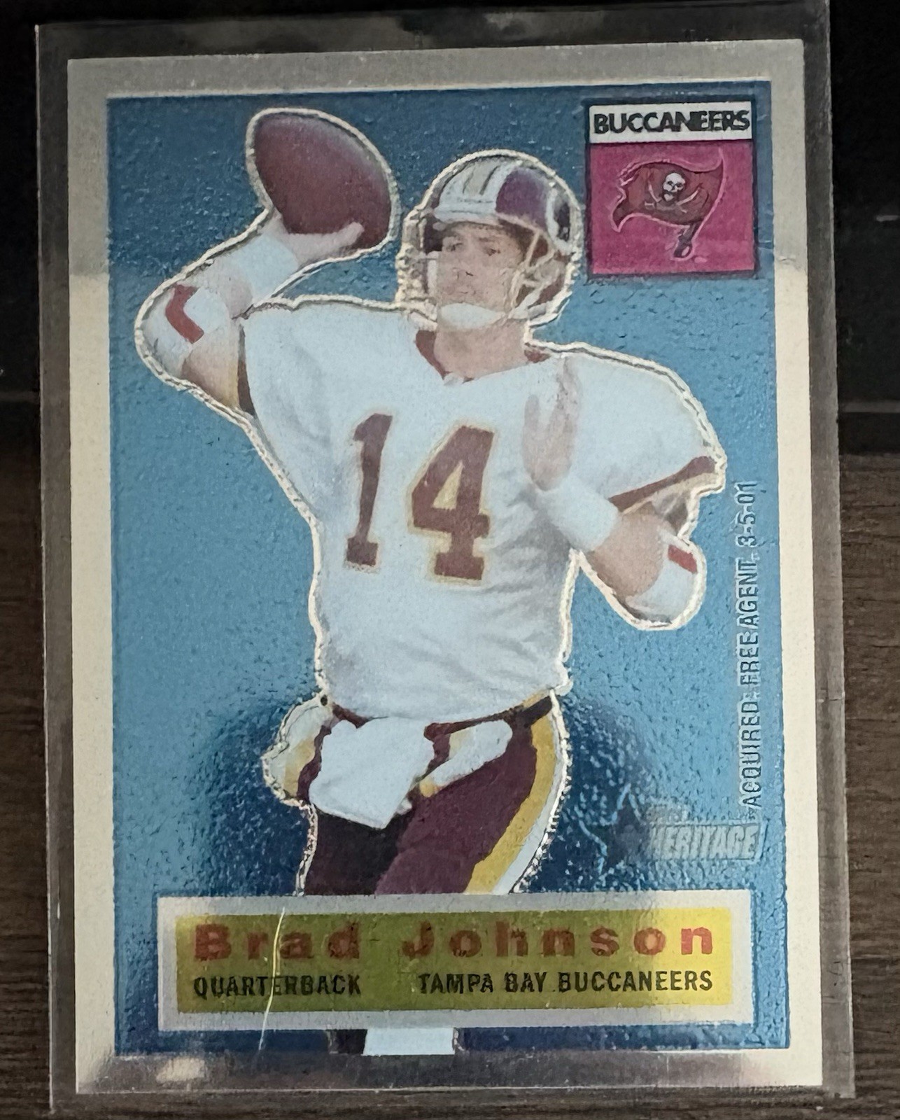 2001 Topps Heritage - Brad Johnson #40 Chrome /556