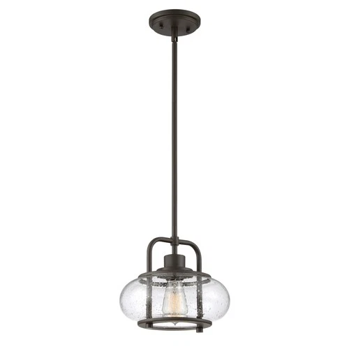 Quoizel TRG1510 Trilogy 1 Light 10"W Mini Pendant - Nickel - Picture 3 of 7