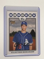 Topps 2008 Updates & Highlights Clayton Kershaw Dodgers #UH240 Rookie