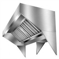 5/7/8/9FT Commercial Stainless Steel Range Hood with 2 U-Shaped Oil Filter Mesh