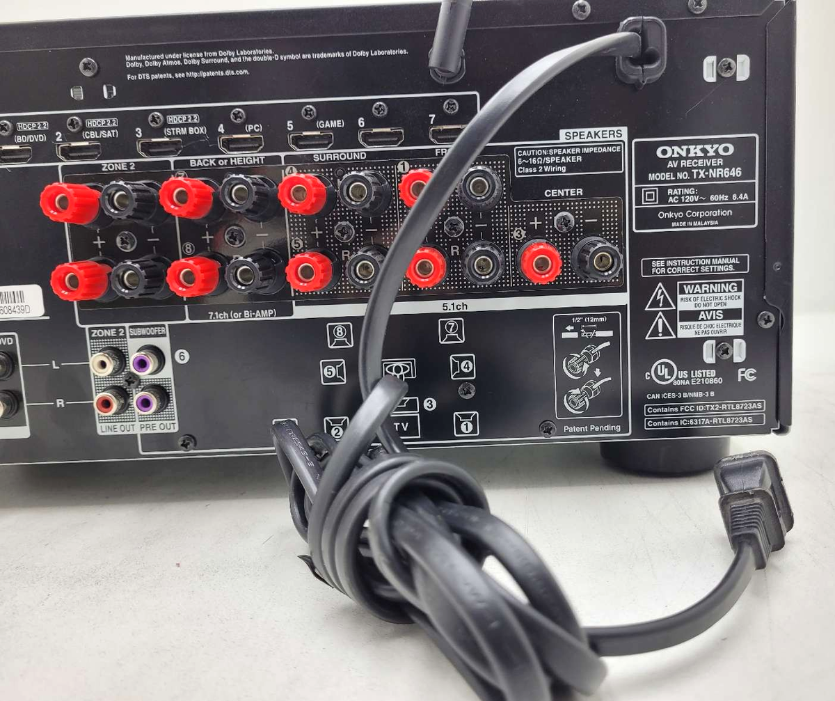 Onkyo TX TX-NR646 7.2 Channel 170 Watt Receiver for sale online | eBay