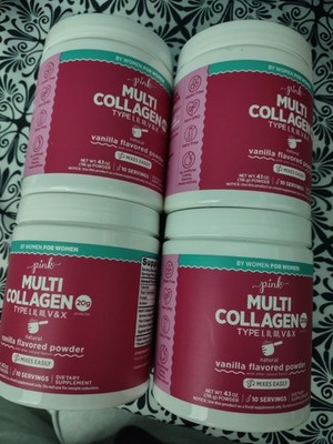 4 Multi Collagen Powder Vanilla Flavor 20g 10 Servings Exp. 10/2026