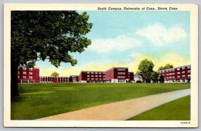 Stores Connecticut South Campus University of Conn Postcard from Girl's Dorm
