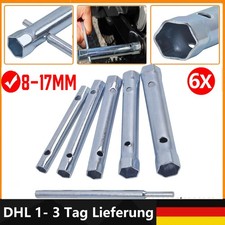 Rohrschl&uuml;ssel Set 6-tlg. Steckschl&uuml;ssel 8-17mm Sechskant Schl&uuml;ssel Satz Neu