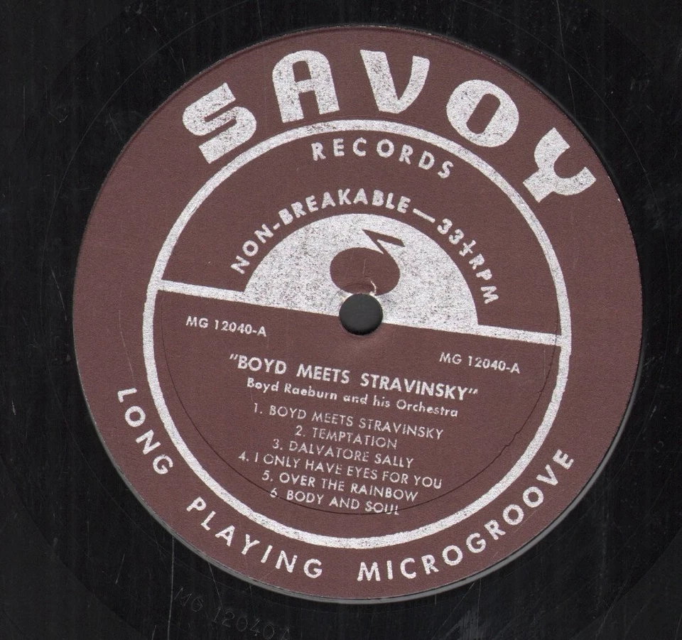 Boyd Raeburn and His Orchestra Boyd Meets Stravinski Volume 2 LP vinyl USA Savoy - Image 3 of 3