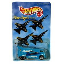 Hot Wheels Blue Angels VW Bus Limited Edition 19690 W/ Protector
