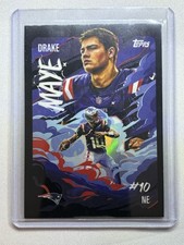 2025 Topps Chrome Football Drake Maye Ultraviolet SSP Case Hit