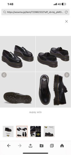 Mocasín Dr. Martens Penton Quad Buttero negro usado - Imagen 3 de 4