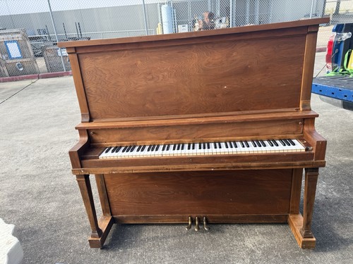 Howard Upright Piano 88 Keys 3 Pedals Brown Walnut Wood Finish MPN 10797