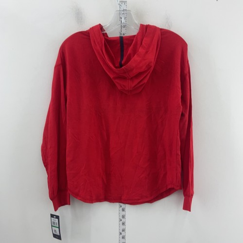 Tommy Hilfiger Kids Flag Logo Pullover Red & White Hoodie Sweatshirt Sz L - New - Picture 2 of 5
