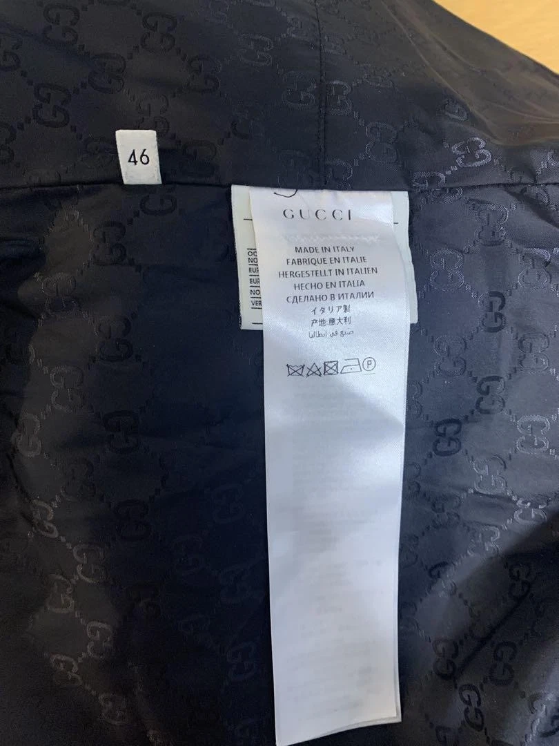 Piumino Gucci Navy bambino taglia ottimo u cappuccio dettagli logo GG