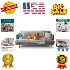 Waterproof Throw Blanket For Dogs  Indoor Cats, Reversible Protective Pet Bl...