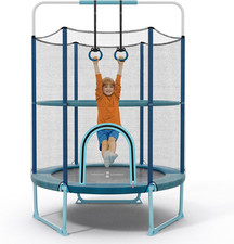 GYMAX 5FT Trampoline for Kids, ASTM Approved Toddler Trampoline with Adjustable