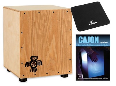 XDrum Cajon Junior Kinder Esche Trommel Percussion Drum Set Sitzpad Schule