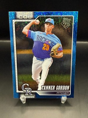 2026 TOPPS SERIES 2 TANNER GORDON BLUE SAND SLITTER #d/150