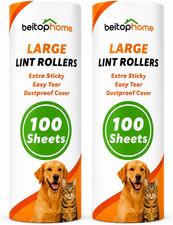 Large Lint Roller Refills, 9.44-Inch Wide, 200 Sheets