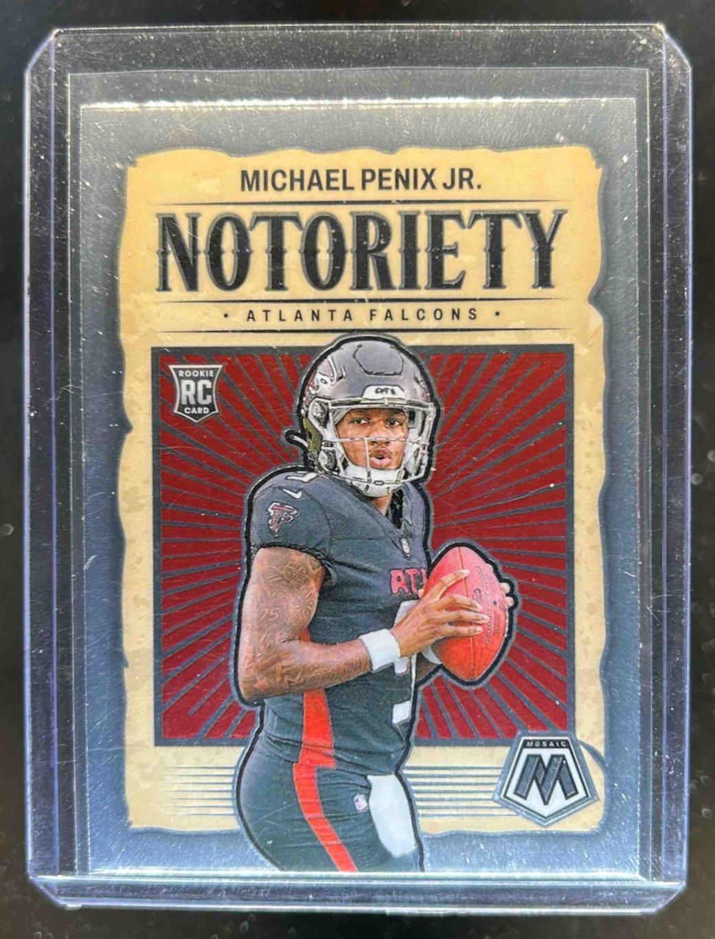 2024 Mosaic Michael Penix Jr. Notoriety RC Rookie #20 Falcons