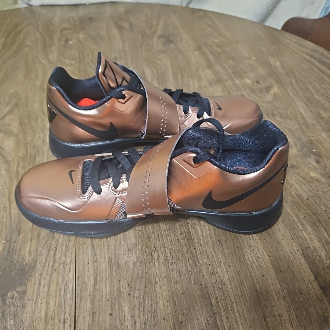 Nike KD 4 Christmas Metallic Copper/Black Men's US Size 8 FZ5913