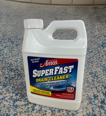 Professor Amos Super Fast Drain Cleaner w/ Accelerated Formula 32 oz-NEW