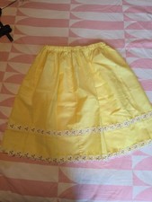 Childs Vintage Skirt/petticoat. Delicate Yellow. Waist 22" Unstretched.