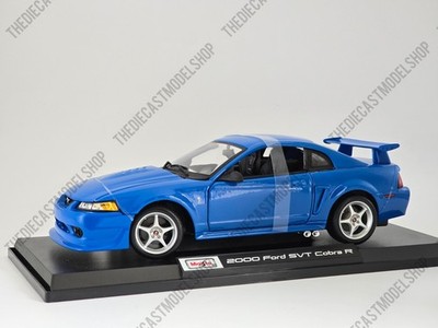 MAISTO 1:18 Scale 2000 Ford SVT Mustang Cobra R in Blue - Diecast