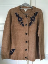 Monsoon Strickjacke senffarben Strick marine ...