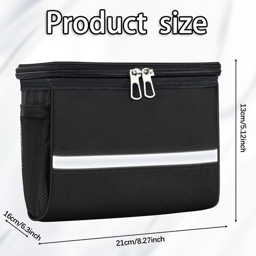Bike Handlebar Bag Touch Screen Phone Holder Practical Organizer Easy to Install - Picture 3 of 6