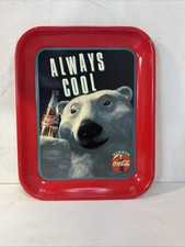 Always Cool Coca Cola Tray 13&rdquo;x10&rdquo; Excellent Condition