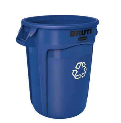 #ad Rubbermaid Commercial 263273BE Brute Recycling Container Round Plastic 32 gal $44.89